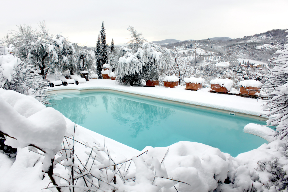 Manutenzione piscina in Inverno